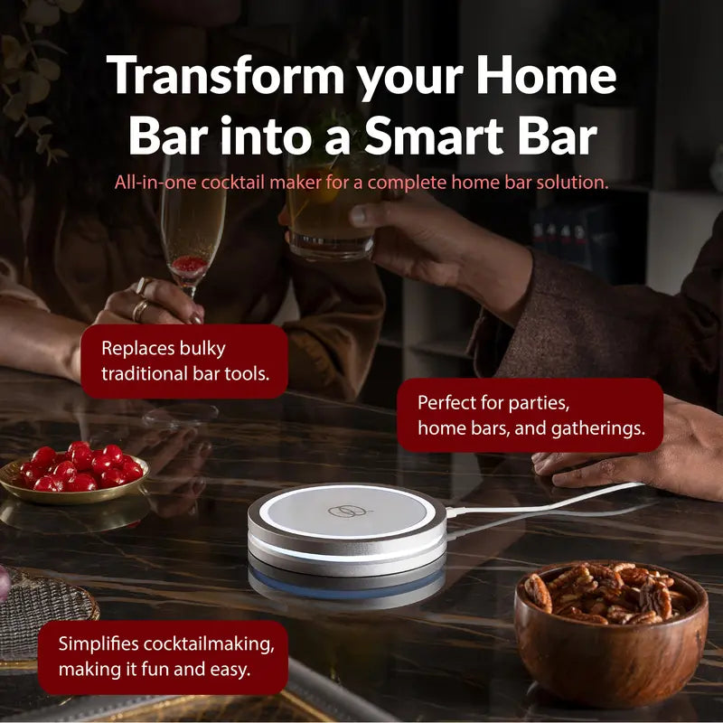 Smart Coaster 2.0 Automated Cocktail Maker with App & LED Guide