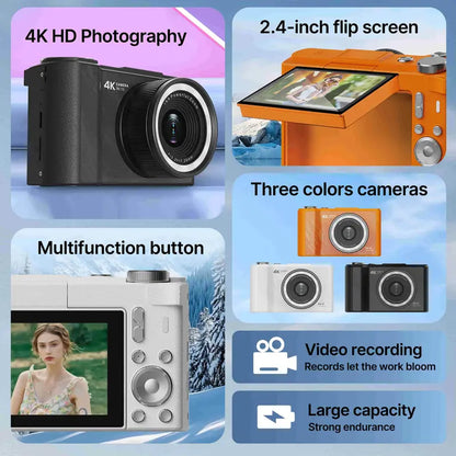 4K Y2K Flip Screen Vlogging Camera