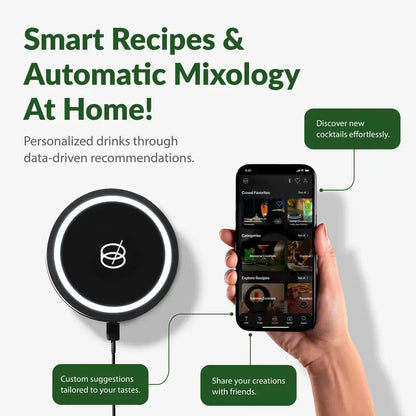 Smart Coaster 2.0 Automated Cocktail Maker with App & LED Guide