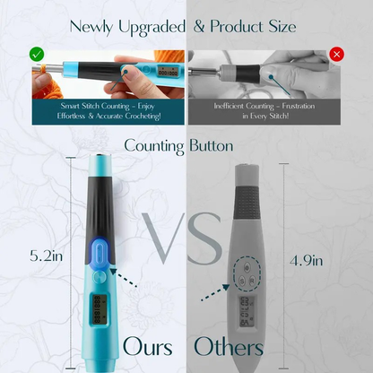 11-in-1 Light Up Crochet Hook Set - Ergonomic & Rechargeable