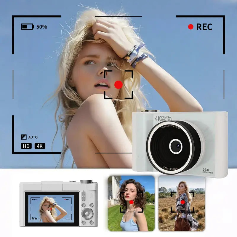 4K Y2K Flip Screen Vlogging Camera