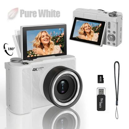 4K Y2K Flip Screen Vlogging Camera