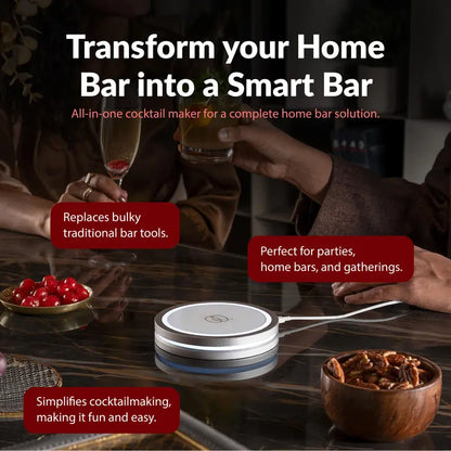Smart Coaster 2.0 Automated Cocktail Maker with App & LED Guide